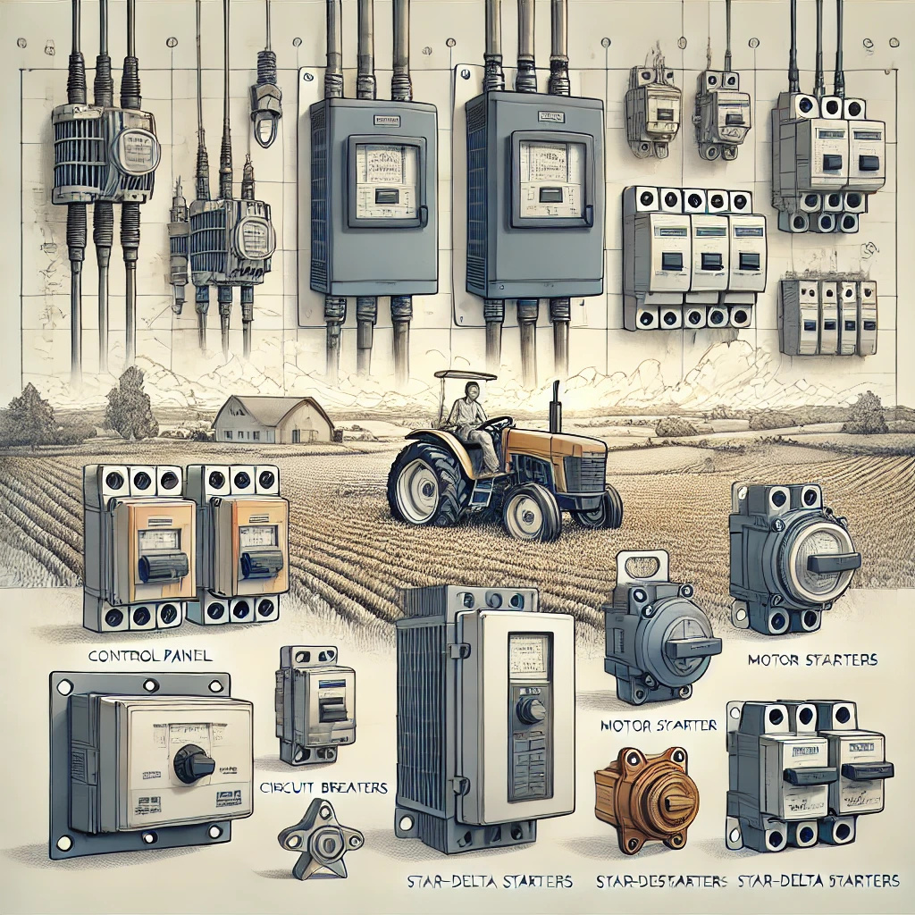  Durable agricultural electrical products including motor starters, pump starters, and star delta panels from Kesar Electrical India.